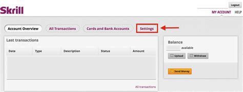 skrill account settings