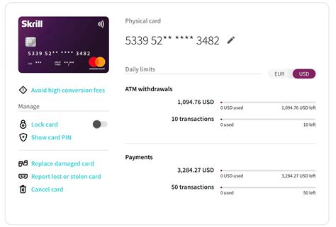 skrill mastercard fees