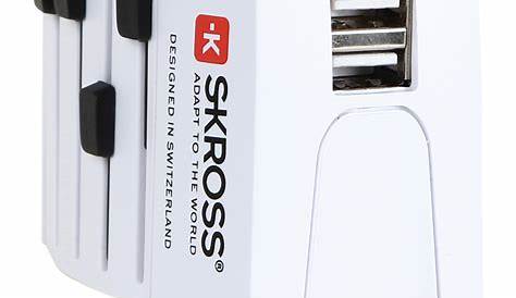 Skross World Travel Adapter Muv Usb White Cables & Cable