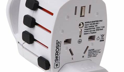 Skross World Travel Adapter Pro Plus Usb Charger