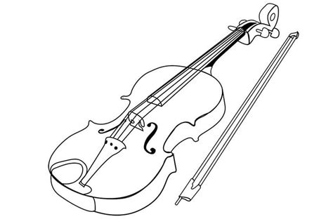 skrzypce rysunek dla dzieci