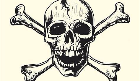 Skull and Bones stock vector. Illustration of pattern - 41744847