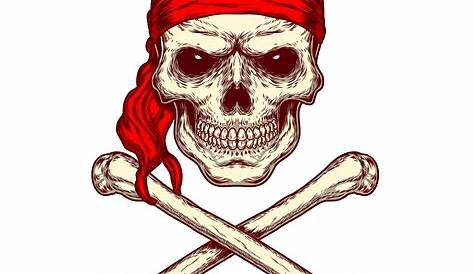 pirate skull and crossbones vector illustration 493002 Vector Art at