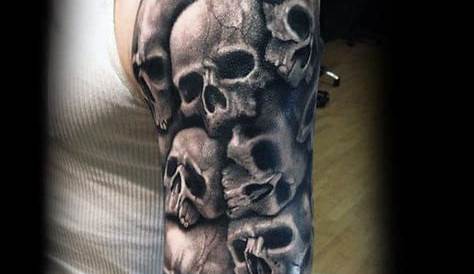Skull tribal coverup tattoo by Sebastian. Limited availability at