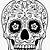 skull coloring images