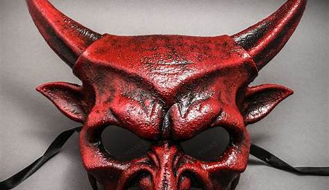 Oni Mask Illustrate Artwork Vector Devil Skull, Devil Drawing, Skull