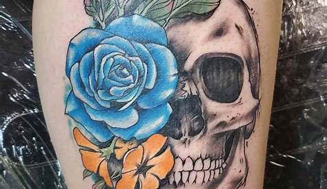 Pin on beauty | Floral skull tattoos, Skull tattoo flowers, Skull rose