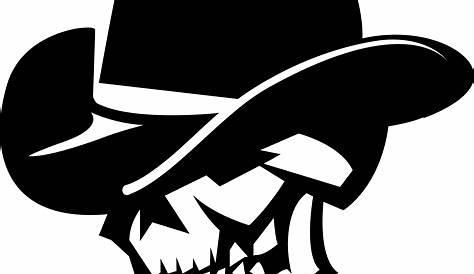 Skull Cowboy Hat Drawings