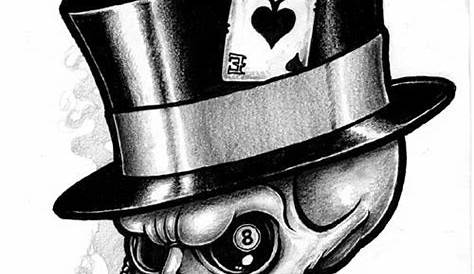 Top Hat Skull | Sticker | Skull silhouette, Skull sticker, Skull