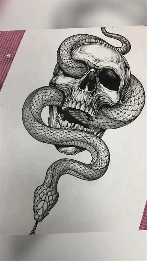 Skull And Snake