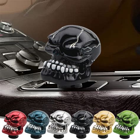 Skull Shifter Knob With Button