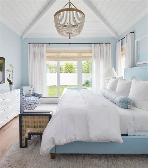 Sky Blue And White Bedroom