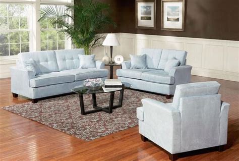Sky Blue Sofa Set