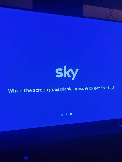 Sky Q Box Blue Screen