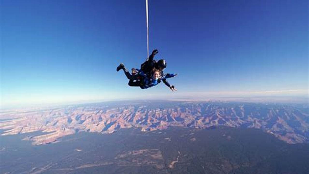 Unleash Your Spirit: Skydiving Over the Majestic Grand Canyon