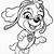 skye paw patrol colouring picture