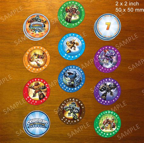 Skylanders Elements Cupcake Toppers Printable