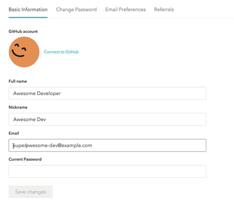 Skylight Frame Change Email Address