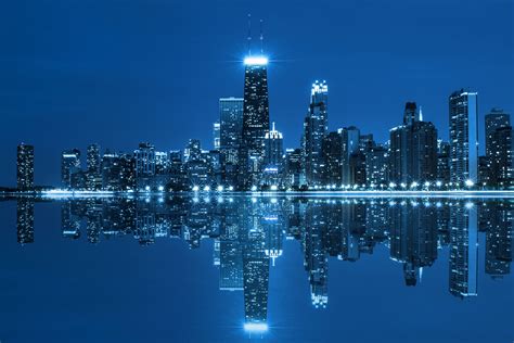 skyline of chicago il