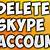 skype account delete