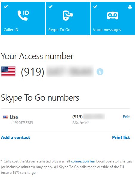 skype 800 numbers