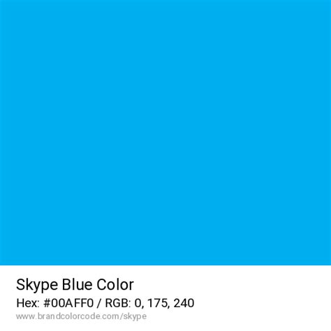 Skype Blue Background Color Code
