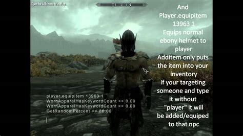 skyrim give item command