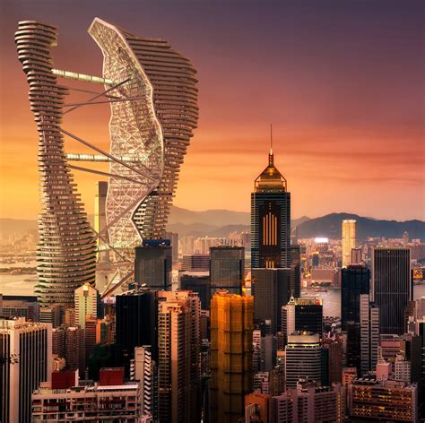 skyscraper in hong kong