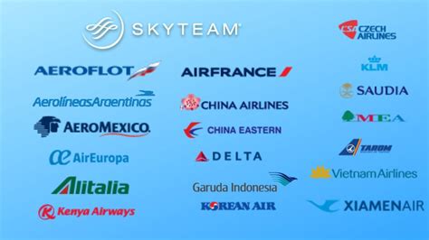 skyteam alliance partners list