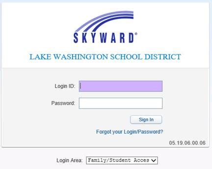 skyward login washington community schools