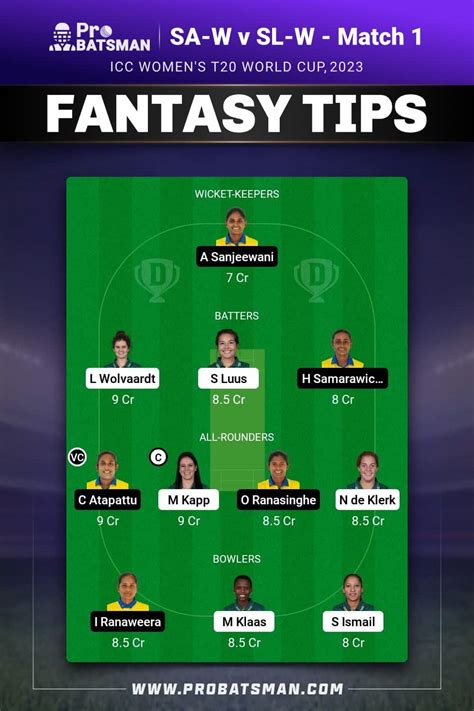 sl w vs sa w dream11 prediction