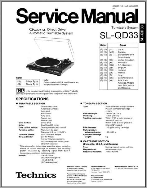 Sl-Qd33 Manual