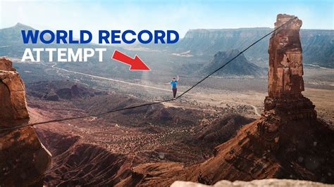 Slackline Walking World Record