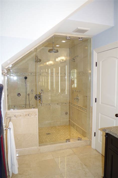 Slanted Ceiling Shower Door