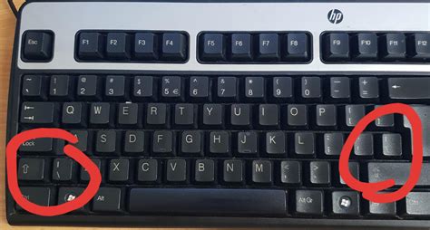 slash button in keyboard