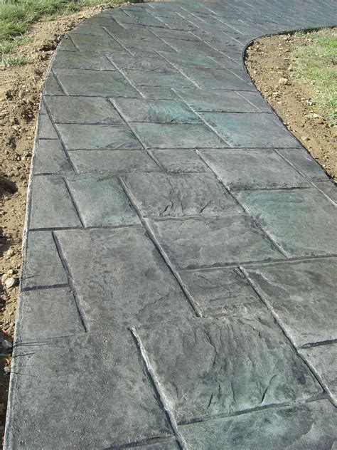 Lancon PlusTemecula Ca. Sandstone color Roman slate stamped concrete