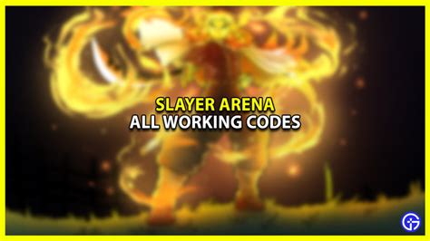 slayer arena codes july