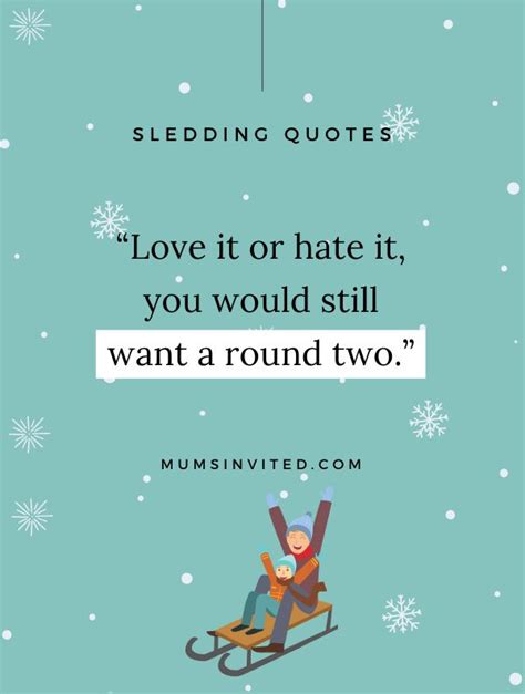 Sledding Quote