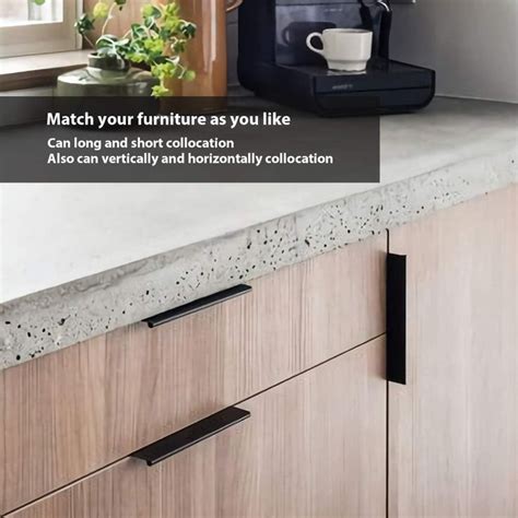 Sleek Black Cabinet Pulls