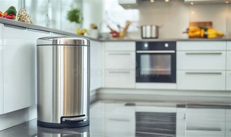 Sleek Kitchen Trash Can