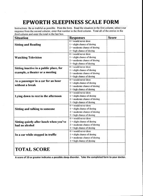 sleep apnea questionnaire pdf