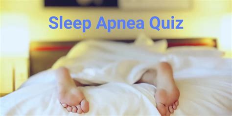 sleep apnea quiz online