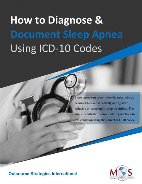 sleep apnea syndrome icd 10