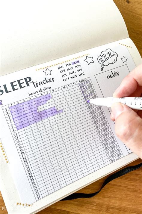 Sleep Log Bullet Journal Printable