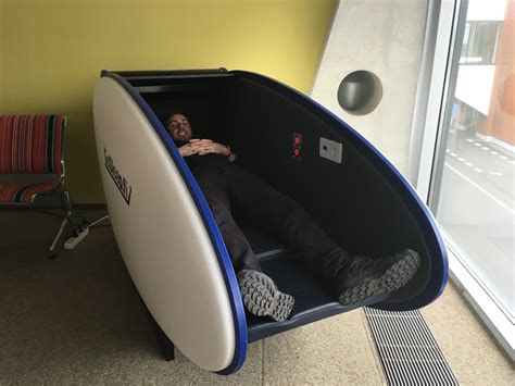 sleep pod at airport