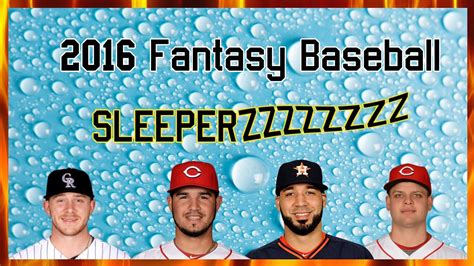 sleeper fantasy baseball picks