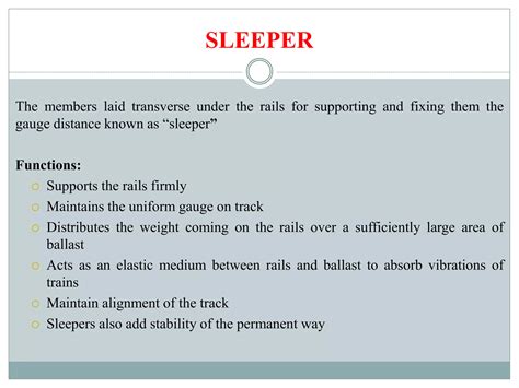 Sleeper To Sleeper Distance