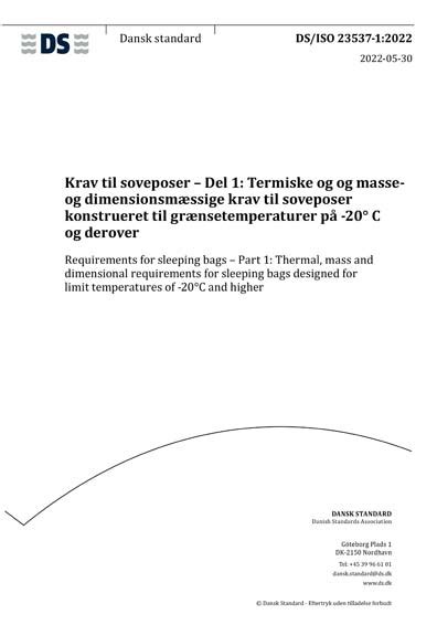 Sleeping Bag Requirements