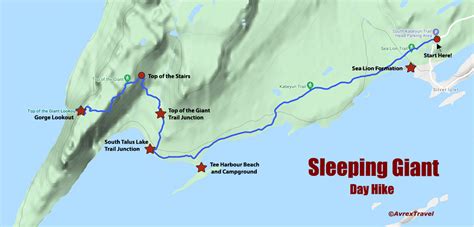 Sleeping Giant Trail Map 2020