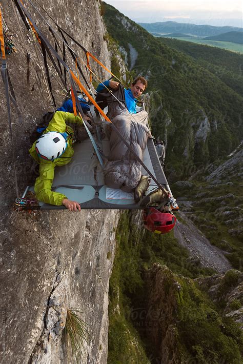 Sleeping On A Rock Wall